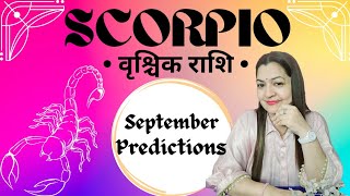 💗SCORPIO ♏️ वृश्चिक राशि 🎊 SEPTEMBER PREDICTIONS💯 ✨️HINDI TAROT READING✨️SUNMOONRISINGNAAM RASHI [upl. by Acirfa]