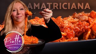 Pasta Amatriciana 🍝  Authentic Italian Recipe 🇮🇹 [upl. by Licec]