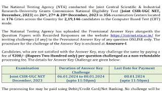 JOINT CSIR UGC NET 2023 EXAM FINAL RESULT EXPECTED DATE  MY PREDICTION [upl. by Eladnek796]