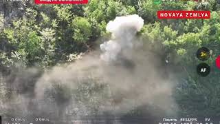 Russian assault on Gorlovka Ukraine 82mm mortar amp kamikaze drones [upl. by Earahs]