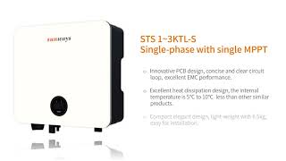 Sunways STS13KTLS Single MPPT Inverter [upl. by Aihsetel]