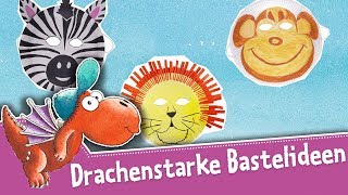 Der kleine Drache Kokosnuss – Drachenstarke Bastelideen – Basteln für Kindern – Tiermasken [upl. by Edison]