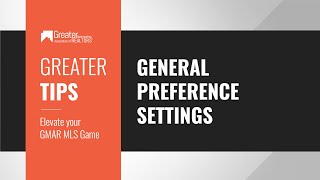 Greater Tips  Elevate Your GMAR MLS Game General Preference Settings [upl. by Conner]