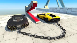 Satisfying Car Crash Game BeamNG Drive  HIGH SPEED JUMPS 8 [upl. by Laitselec550]