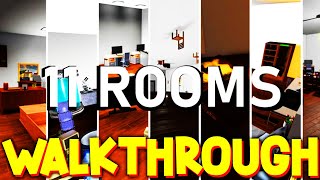 Escape Room NEW Walkthrough ALL 11 ROOMS ROBLOX [upl. by Hochman]