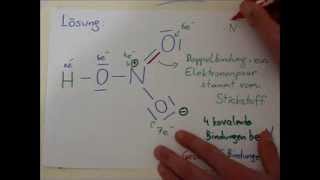 Salpetersäure HNO3 Struktur Mesomerie und Formalladungen [upl. by Leidgam204]