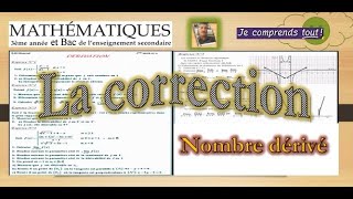 nombre dérivé 3éme et bac toutes sections correction de série [upl. by Gilson409]