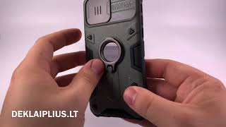 Nillkin Camshield Armor Iphone 11 Pro žalias dėklasчехолcase [upl. by Uke]