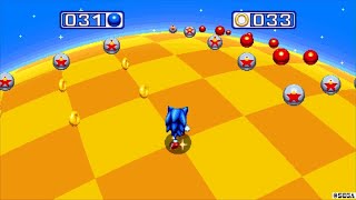 Sonic Mania Old Mania Blue Spheres Level Part 1 [upl. by Yrennalf]