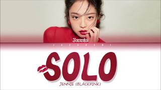 JENNIE BLACKPINK  SOLO Color Coded Lyrics EngRomHan [upl. by Studley]