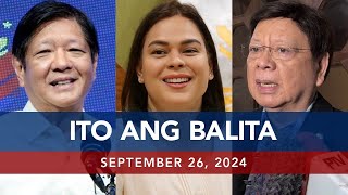 UNTV Ito Ang Balita  September 26 2024 [upl. by Nosloc957]