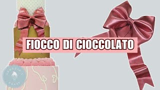 Come fare un fiocco di cioccolato  Georgias Cakes [upl. by Aneis]