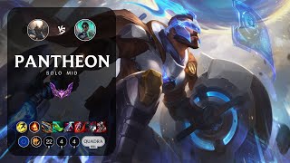 Pantheon Mid vs Karma  EUW Master Patch 147 [upl. by Anotyad]