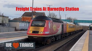 Freight Trains at Barnetby Station Feb 2023 [upl. by Germana]