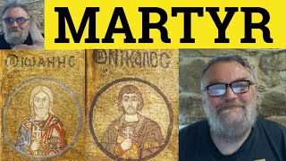 🔵 Martyr Meaning  Martyr Definition  Martyr Examples  Martyr [upl. by Vilma]