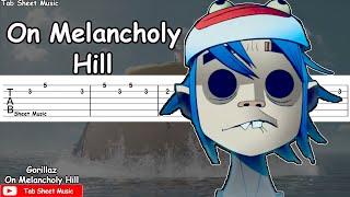 Gorillaz  On Melancholy Hill Guitar Tutorial [upl. by Socram844]