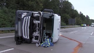 Unfall durch Aquaplaning auf der A4 [upl. by Myke]