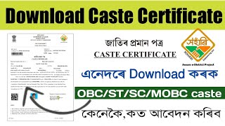 How to Download Cast CertificateDownload EDistrict all CertificateCaste Certificate Download Step [upl. by Illom43]