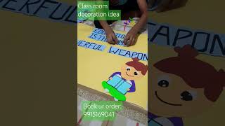 classroom decoration ideas bulletin board decoration ideahandmade decoration ideas [upl. by Ludwog]