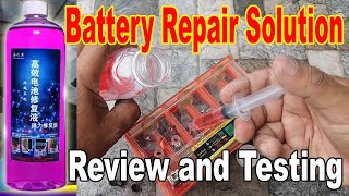 Cara Baiki Bateri Rosak Adakah berjaya DIY  Battery Repair Solution Review and Testing [upl. by Aenet]