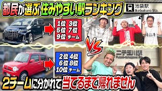 【過酷すぎた…】都民が選ぶ住みやすい駅ランキング！2チームに分かれて当てるまで帰れません [upl. by Eillo925]