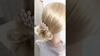 Wedding hairstyles 94 short bun hairstyles  Juda hairstyle  updo hairstyle weddinghairstyles [upl. by Efthim]