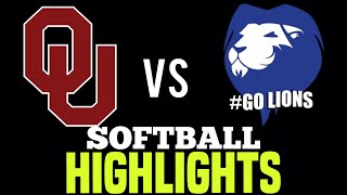 Oklahoma Softball vs North Central Texas College 2023 [upl. by Eeldivad]