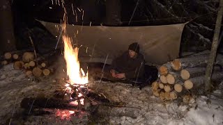 Surviving the Night  Camping in 30° Weather [upl. by Scotney504]