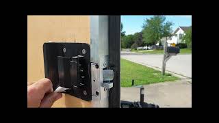 cargo trailer door latch install [upl. by Frazer219]