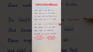 Lokale Präpositionen deutsch learngerman german deutschonline deutschlernen deutschkurs short [upl. by Sidell]