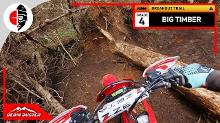 Berm Buster  KTM Loop 🟠 BREAKOUT TRAIL ⚠️ Big Timber Grade 4 [upl. by Adnawak96]