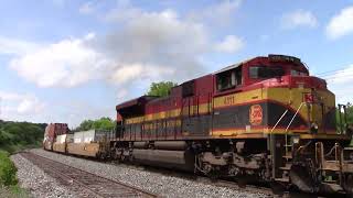 CPKC CP 100 with KCS 4111 mid DPU passing Palgrave [upl. by Dagall220]