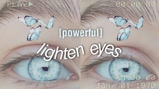 forceful eye iris lightening subliminal  powerful eye melanin remover [upl. by Sterrett]