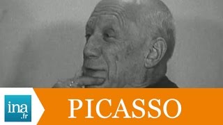 Rencontre avec Pablo Picasso en 1966  Archive INA [upl. by Norvall34]