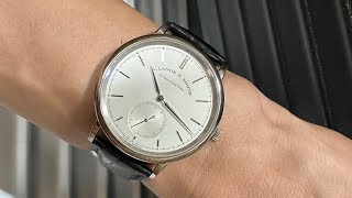 名表TVA Lange amp Sohne Saxonia 216026 小三針18K 白金37MM 自動上鍊L9411機芯 ALS Saxonia 18K White Gold 216026 [upl. by Ingold]