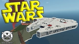 MILLENNIUM FALCON RESCUE MISSION  Stormworks Build and Rescue Update Gameplay  Star Wars Builds [upl. by Rab777]