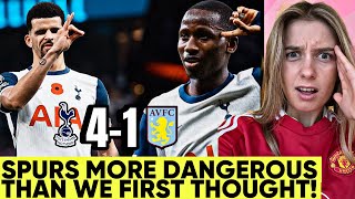 Sarr Is MINT Solanke Brilliant Tottenham 41 Aston Villa Reaction [upl. by Odericus]