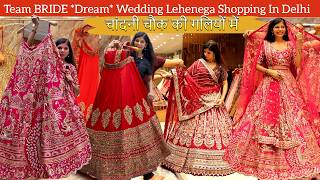 Chandni Chowk Designer WEDDING Lehenga Shopping ✨ Luxury Bridal amp NonBridal Lehengas in Delhi [upl. by Bevvy]