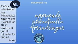 1c 222 upprepade procentuella förändringar [upl. by Llenol]