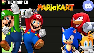 Sonic Tails and Knuckles make a Mario Kart Tier List Ft Mario amp Luigi [upl. by Frissell408]