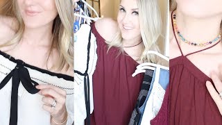 CLOTHING HAUL amp TRY ON NORDSTROM TARGET amp JEWELRY [upl. by Adnicul]