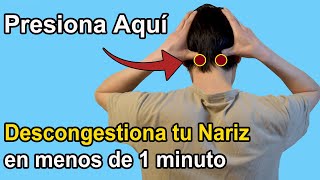 Descongestiona la Nariz en menos de 1 minuto con este remedio casero [upl. by Lai]