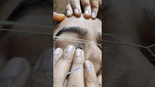 Full growth eyebrow  first timeNisha beautician [upl. by Weide]