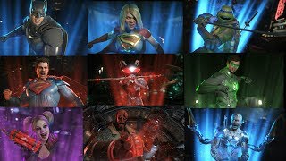 ALL SUPERMOVES WITH ALL DLC CHARACTERS  INJUSTICE 2 [upl. by Garlan]