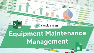 Equipment Maintenance Management Excel amp Google Sheets CMMS Template StepbyStep Video Tutorial [upl. by Nahallac163]