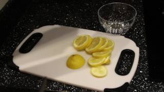 How to make Lemon wheel garnish for drink glasses [upl. by Houlberg]