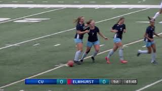 20180908 Elmhurst College Womens Soccer vs CU [upl. by Nalyt]