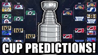 NEW 2024 NHL STANLEY CUP PLAYOFF BRACKET PREDICTIONS [upl. by Vaish724]