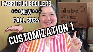 Fabfitfun Spoilers  Customization 1  Fall 2024  Show and Tell [upl. by Peterus]