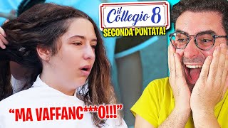 IL COLLEGIO 8 REAZIONE ALLA SECONDA PUNTATA espulsa per il taglio capelli [upl. by Dahraf]